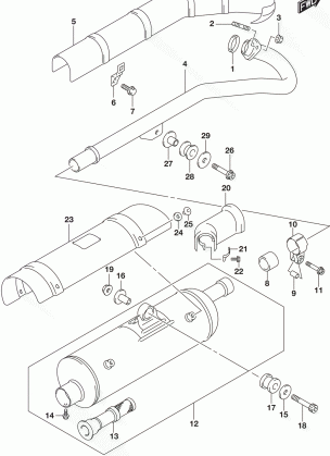 MUFFLER (LT-A400FL7 P28)