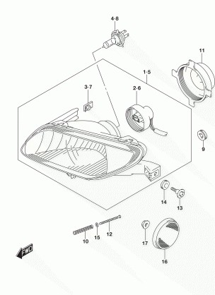 HEADLAMP (LT-A500XL7 P28)