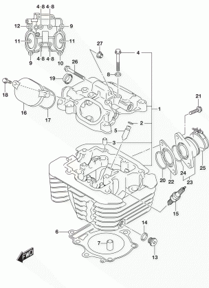 CYLINDER HEAD (LT-A400FL7 P28)