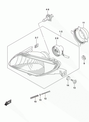 HEADLAMP (LT-A500XL7 P33)