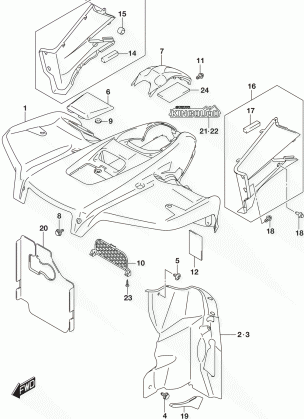 FRONT FENDER (LT-A500XL7 P28)