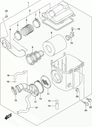 AIR CLEANER (LT-A400FL7 P28)