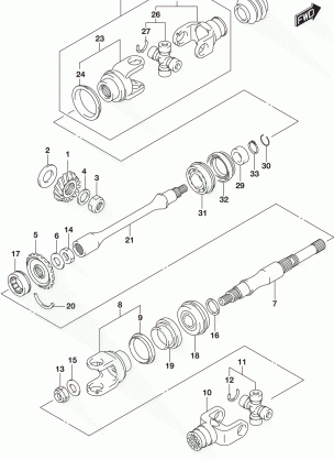 SECONDARY DRIVE (LT-A400FL7 P28)