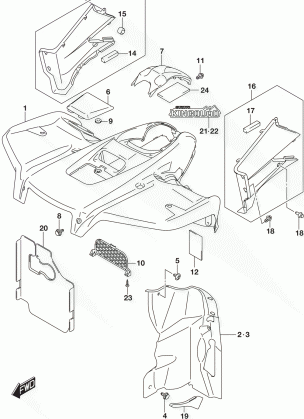 FRONT FENDER (LT-A500XL7 P33)