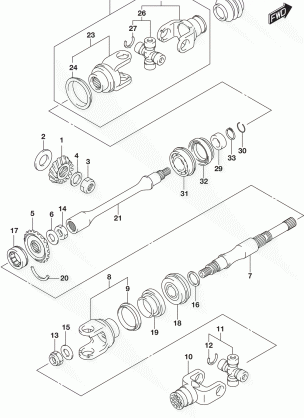 SECONDARY DRIVE (LT-A400FL7 P33)