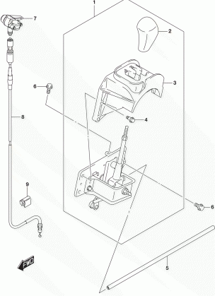 SHIFT LEVER (LT-A400FL7 P33)