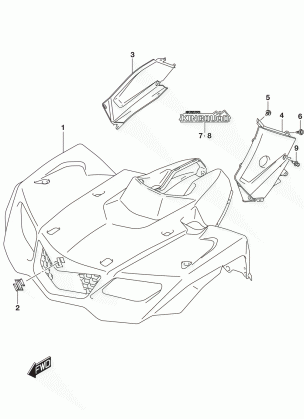 FRONT FENDER (LT-A400FL7 P28)