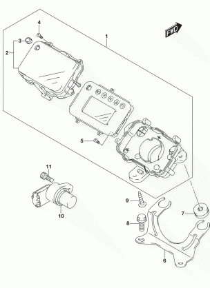 SPEEDOMETER (LT-A400FL7 P33)