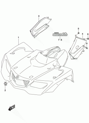 FRONT FENDER (LT-A400FL7 P33)