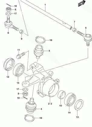 STEERING KNUCKLE (LT-A400FL7 P28)