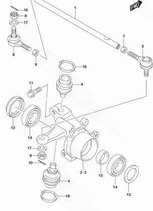 STEERING KNUCKLE (LT-A400FL7 P33)