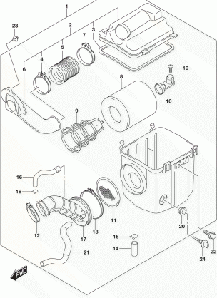 AIR CLEANER (LT-A400FL7 P33)