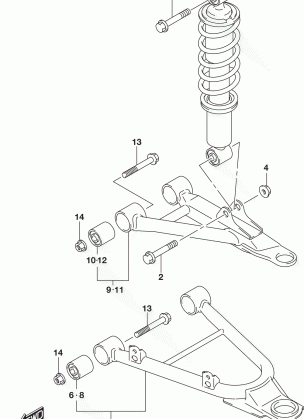 SUSPENSION ARM (LT-A400FL7 P28)