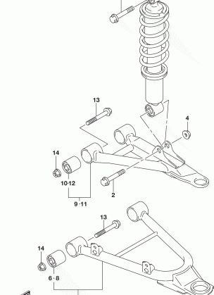 SUSPENSION ARM (LT-A400FL7 P33)