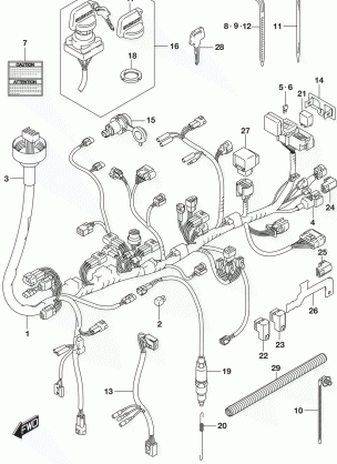 WIRING HARNESS (LT-A500XL7 P28)