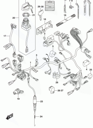 WIRING HARNESS (LT-A400FL7 P28)