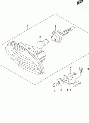 REAR COMBINATION LAMP (LT-A500XPL7 P33)