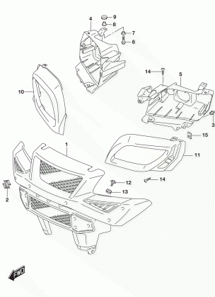 FRONT GRILLE (LT-A500XPL7 P28)