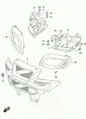 FRONT GRILLE (LT-A750XPBL7 P28)