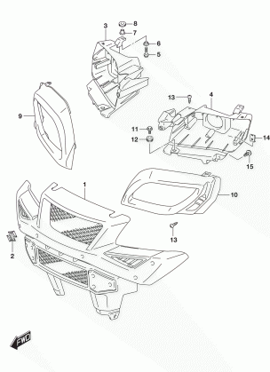 FRONT GRILLE (LT-A750XPL7 P28)