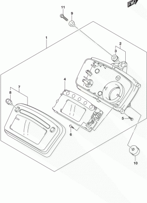 SPEEDOMETER (LT-A750XPBL7 P28)