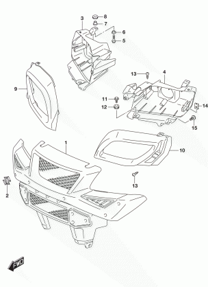 FRONT GRILLE (LT-A750XPL7 P33)