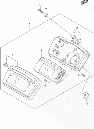 SPEEDOMETER (LT-A750XPL7 P28)