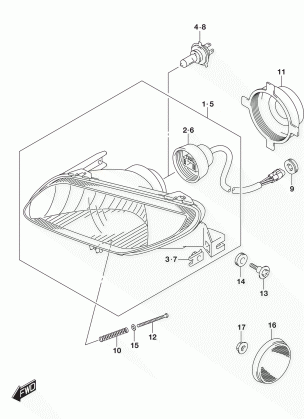 HEADLAMP (LT-A750XPL7 P28)