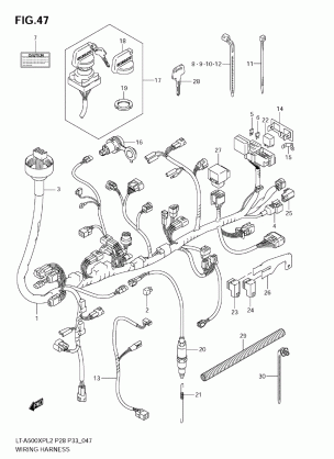 WIRING HARNESS (LT-A500XPL2 E33)