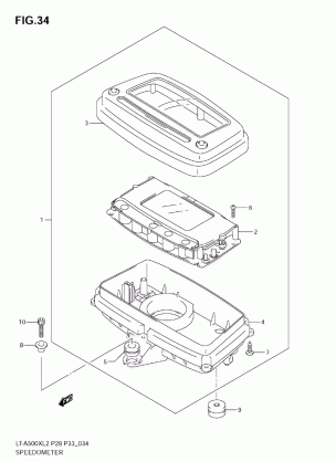 SPEEDOMETER (LT-A500X E28)