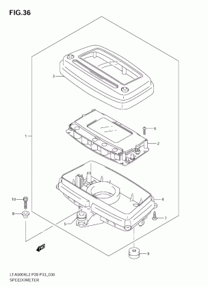 SPEEDOMETER (LT-A500XZ E28)