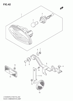 REAR COMBINATION LAMP (LT-A500XPL2 E28)