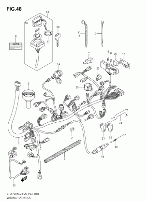 WIRING HARNESS (LT-A750X L2 E33)