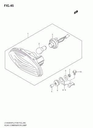 REAR COMBINATION LAMP (LT-A500XPZL2 E33)