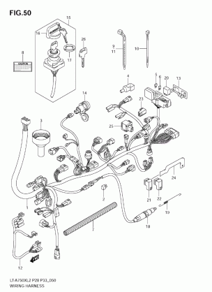 WIRING HARNESS (LT-A750XZ L2 E33)