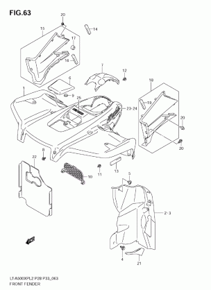 FRONT FENDER (LT-A500XPL2 E33)