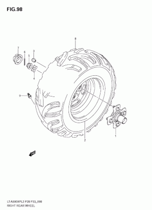 RIGHT REAR WHEEL (LT-A500XPL2 E28)