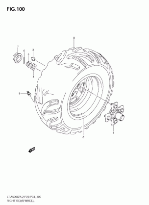 RIGHT REAR WHEEL (LT-A500XPZL2 E28)