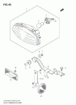 REAR COMBINATION LAMP (LT-A750X L2 E28)