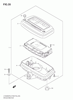 SPEEDOMETER (LT-A500XPL2 E33)