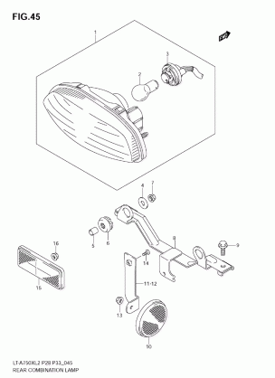 REAR COMBINATION LAMP (LT-A750XZ L2 E28)