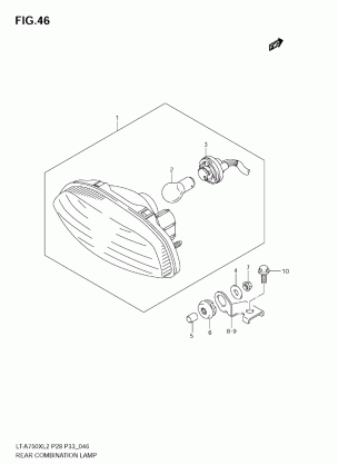 REAR COMBINATION LAMP (LT-A750XZ L2 E33)