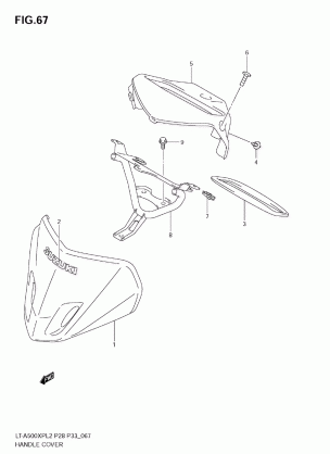 HANDLE COVER (LT-A500XPL2 E28)