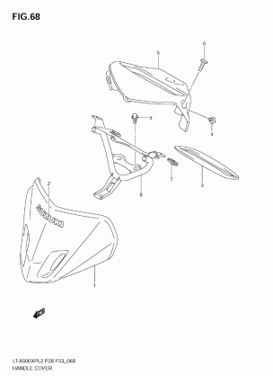 HANDLE COVER (LT-A500XPL2 E33)