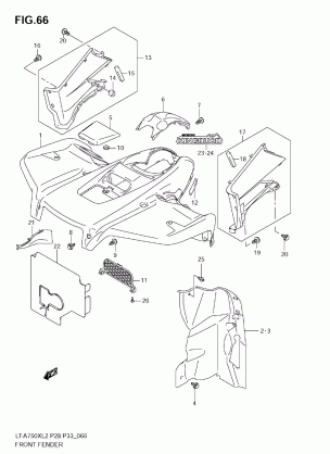 FRONT FENDER (LT-A750XZ L2 E33)