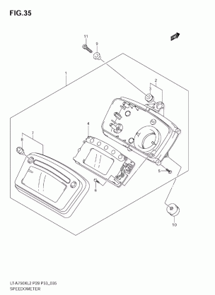 SPEEDOMETER (LT-A750X L2 E28)