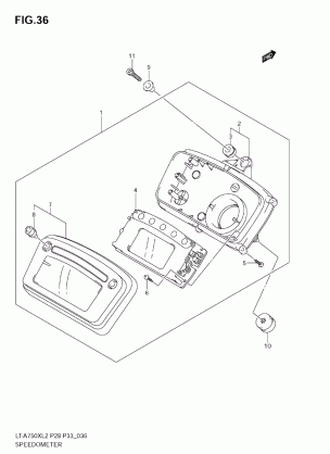 SPEEDOMETER (LT-A750X L2 E33)