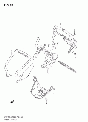 HANDLE COVER (LT-A750X L2 E28)