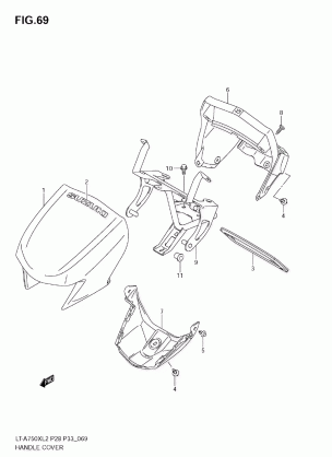 HANDLE COVER (LT-A750X L2 E33)