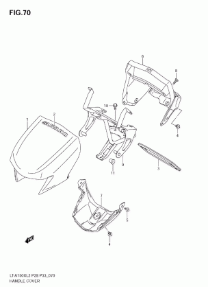 HANDLE COVER (LT-A750XZ L2 E28)